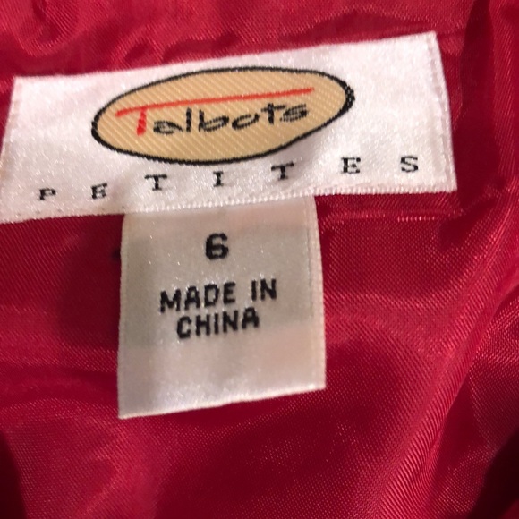 Talbots red blazer - Picture 2 of 9